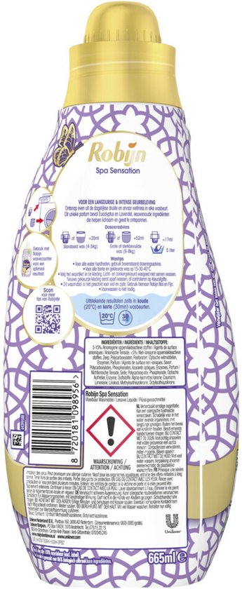 Robijn Klein & Krachtig Wasmiddel Spa Sensation 19 Wasbeurten 665 ml