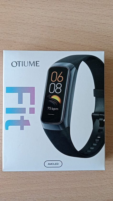 Otiume Activity Tracker HR - Smartwatch Sporthorloge met Stappenteller en Hartslagmeter - Fitness Tracker Bloeddrukmeter - Zwart - Dames, Heren & Kinderen