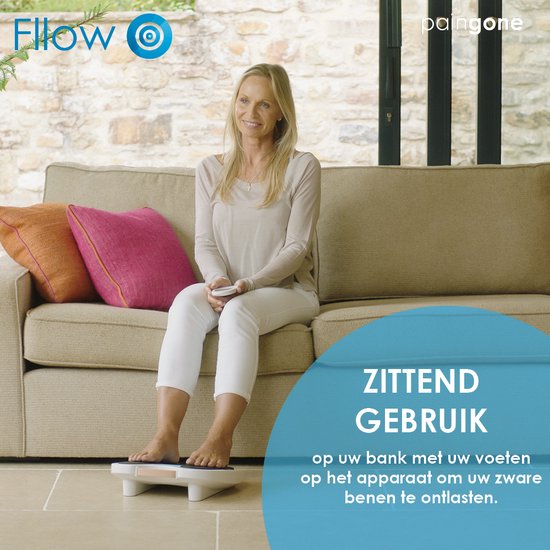 Paingone Fllow | verlicht zware en pijnlijke benen | Bloedsomloop stimulator- Herlaadbare batterij -