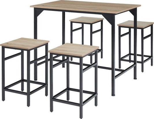 tectake - bistrotafel Set / bartafel set Edinburgh industrial light – 404307