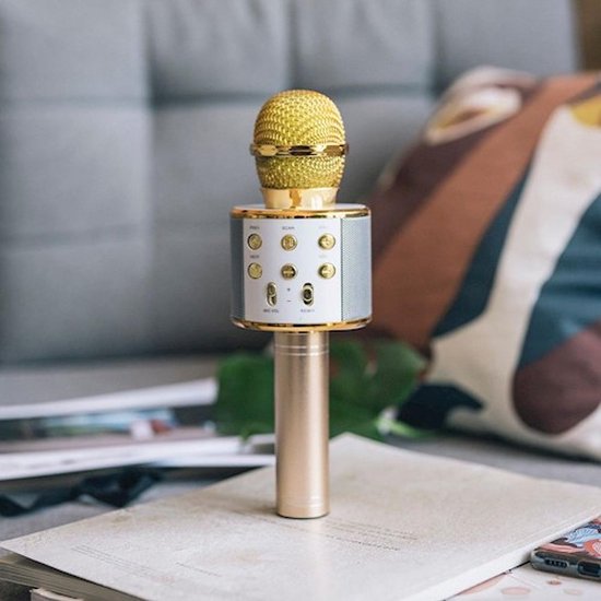 Forever Bluetooth microfoon met speaker BMS-300 goud