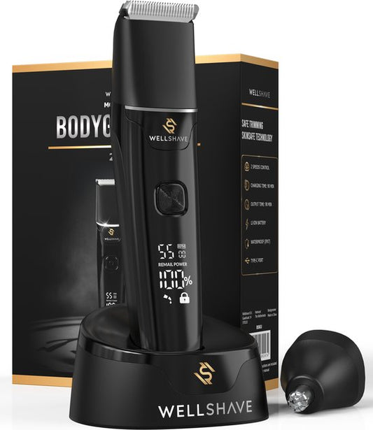 Wellshave 2 in 1 Bodygroomer Mannen - Multi Trimmer voor Lichaam en Baard - Schaamhaar Trimmer Mannen - Body Trimmer Heren - Neustrimmer - Dual Groomer