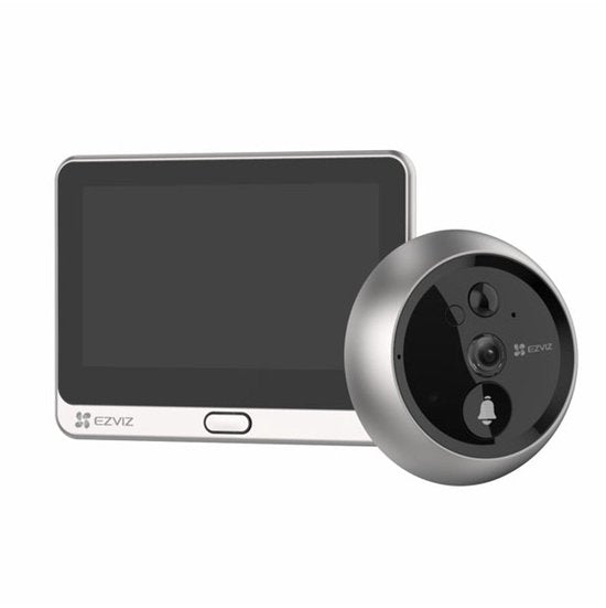 EZVIZ DP2 2K – Video Deurbel met 4.3” Touchscreen – 2K Video, 166° Groothoek, PIR Detectie & Nachtzicht – Tweeweg Audio – MicroSD