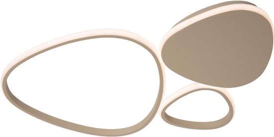 Lucide SAMLING - Plafonnière (Plafondlamp) - LED Dimbaar - CCT - 1x30W 2700K/4000K - Taupe