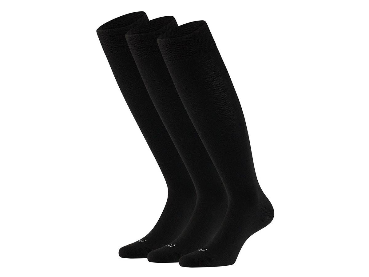 Comfort Essentials Merinowollen Kniekousen - Duurzaam & Comfortabel - maat 43-46 - dark melange