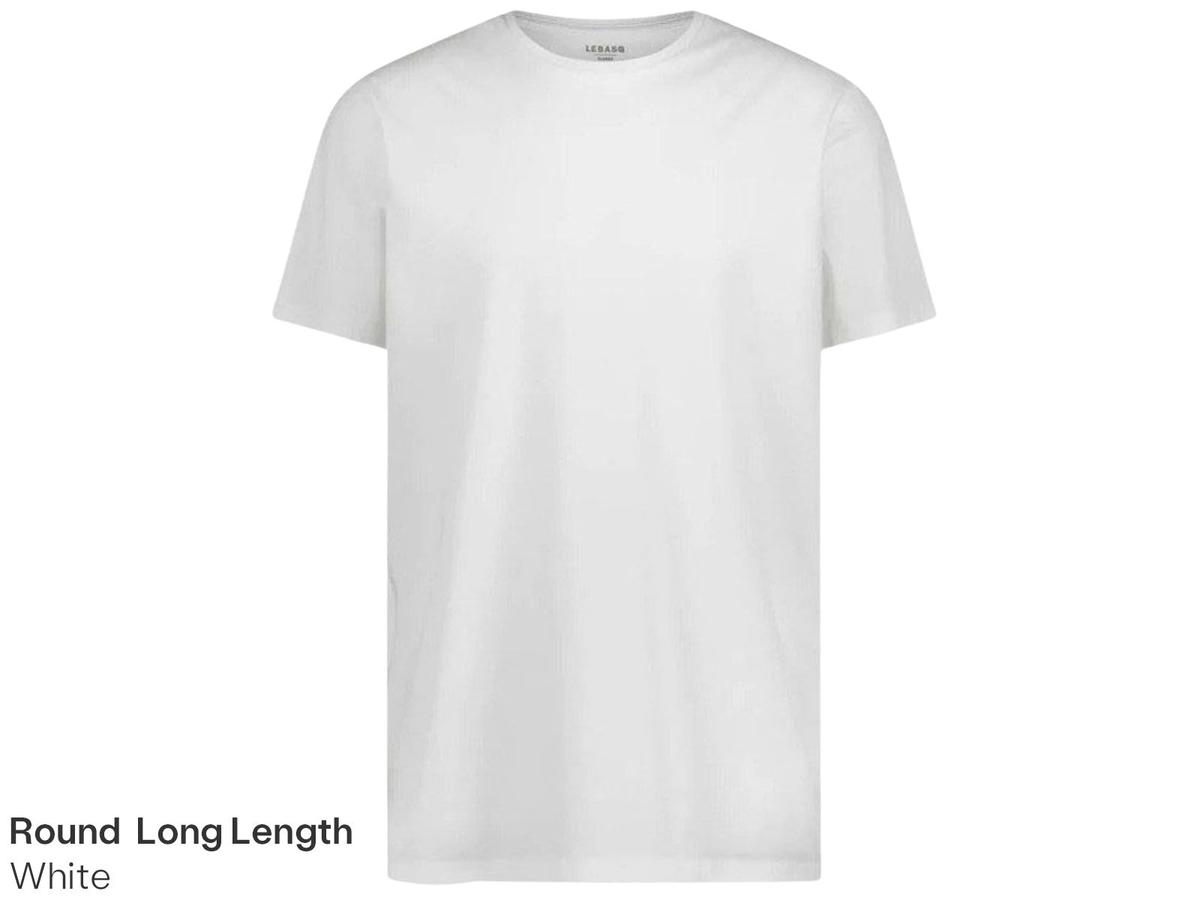 LebasQ Fit T-Shirt - Long of Regular Fit - maat XXL - White Davis V Neck