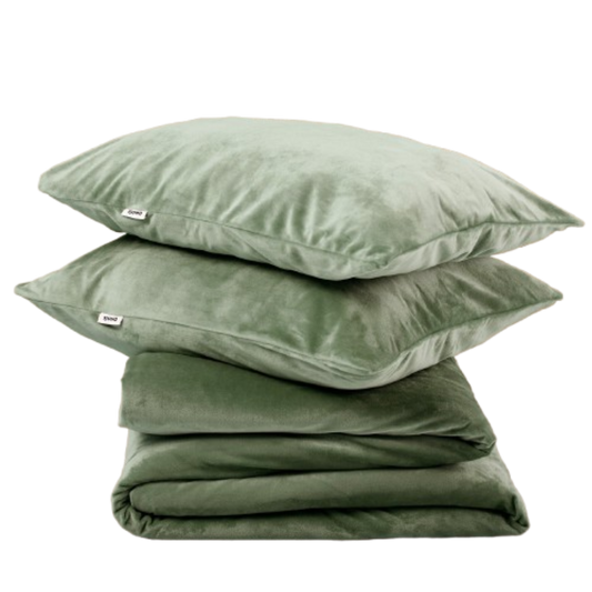 Sjumo dekbedovertrek Silky Smooth - 200 x 220 cm - Forest Green - 2 kussenslopen