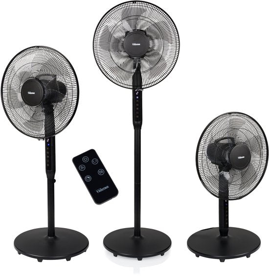 Tristar 3-in-1 Statiefventilator - 40 cm - Met Afstandsbediening - 9 Snelheden - 3 Windmodi Met Slaapstand en Timer - Oscillerend - VE-5796