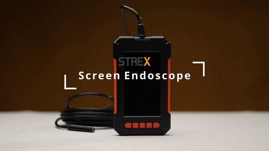 Strex Inspectiecamera met Scherm 10M - 1080P HD - 4.3 inch LCD scherm - IP67 Waterdicht - LED Verlichting - Endoscoop  - Incl. 32gb microSD