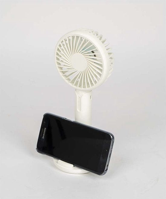 Bo-Camp - Handventilator - Met houder - Oplaadbaar