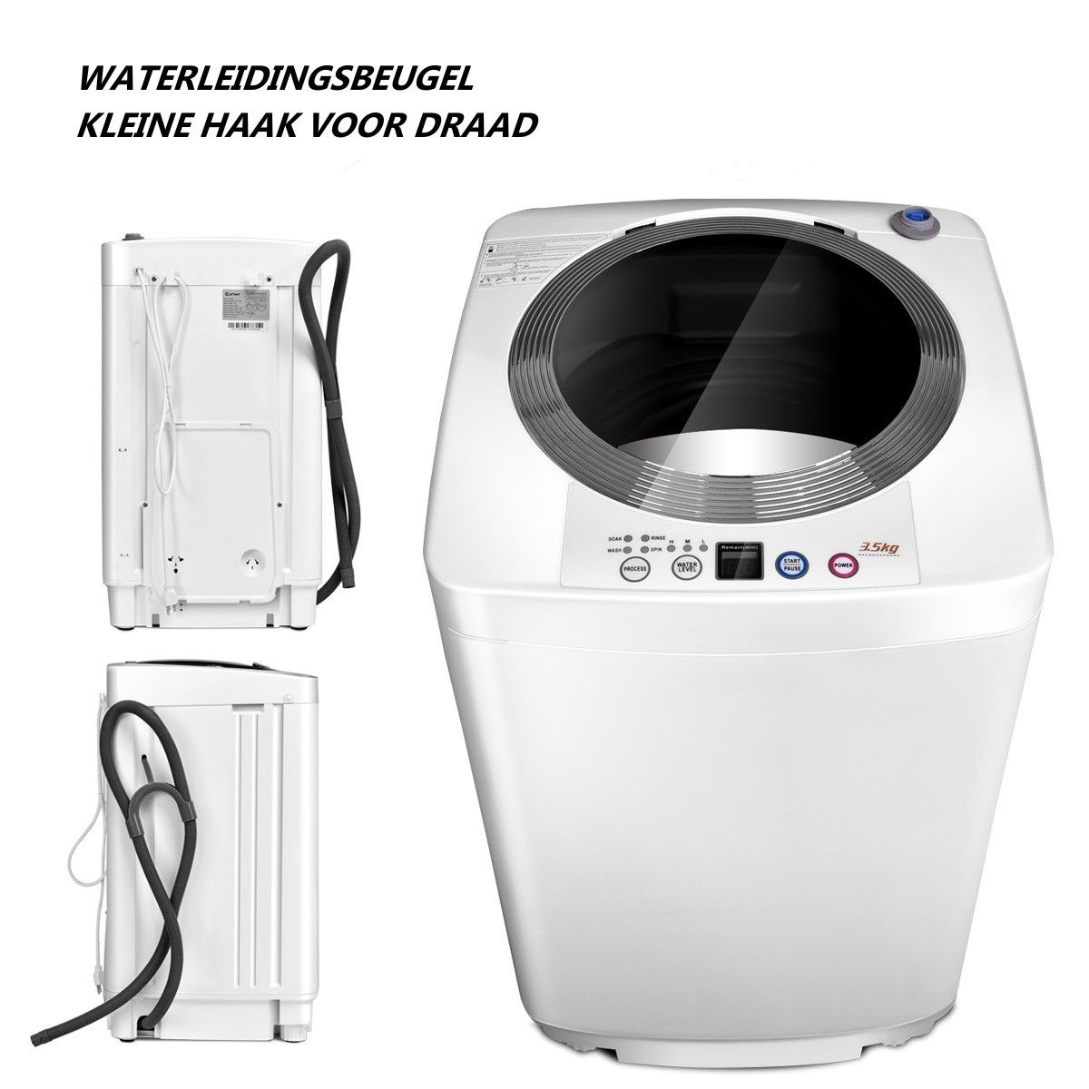 Coast Volautomatische Wasmachine - 2-in-1 wassen en centrifugeren - compact - wit