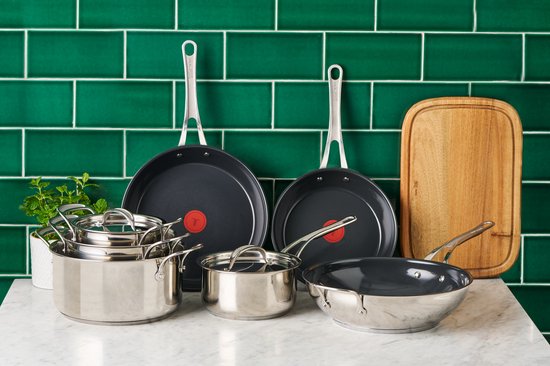 Jamie Oliver by Tefal Classic Cook Keramische Wokpan 30 CM + 1 panbeschermer - Inductie - PFAS-vrij