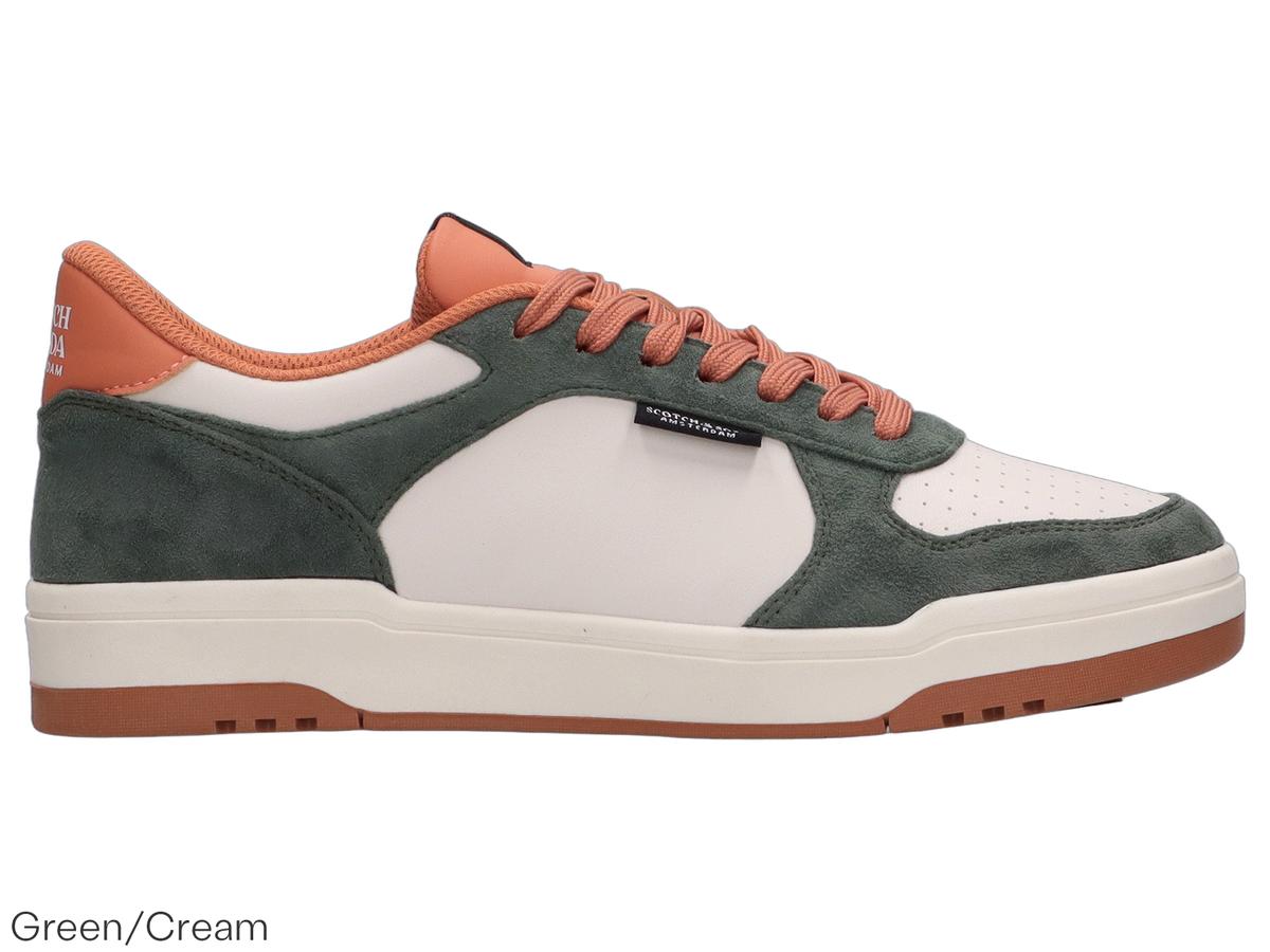 Scotch & Soda Crout Sneakers - Sportief Elegant Design - maat 42 - Green/Cream