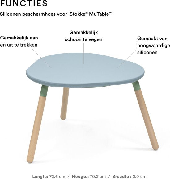 Stokke® MuTable™ Siliconen Hoes V2 - Slate Blue