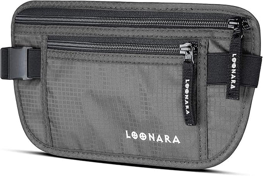 loonara Travel Heuptas grijs 2stuks