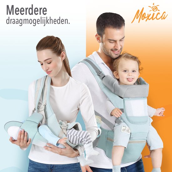 Moxica Draagzak Baby - Draagdoek - Carrier - Kinderdrager - Babydrager - Drager