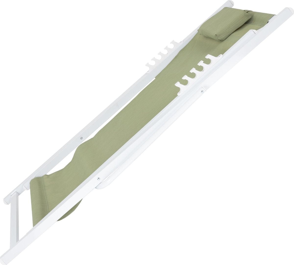 Ligstoel groen, 61x91x101 cm, gemaakt van aluminium en polyester