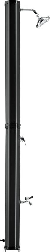 tectake - Buitendouche "Ofanto" 35 l - zwart - 404473