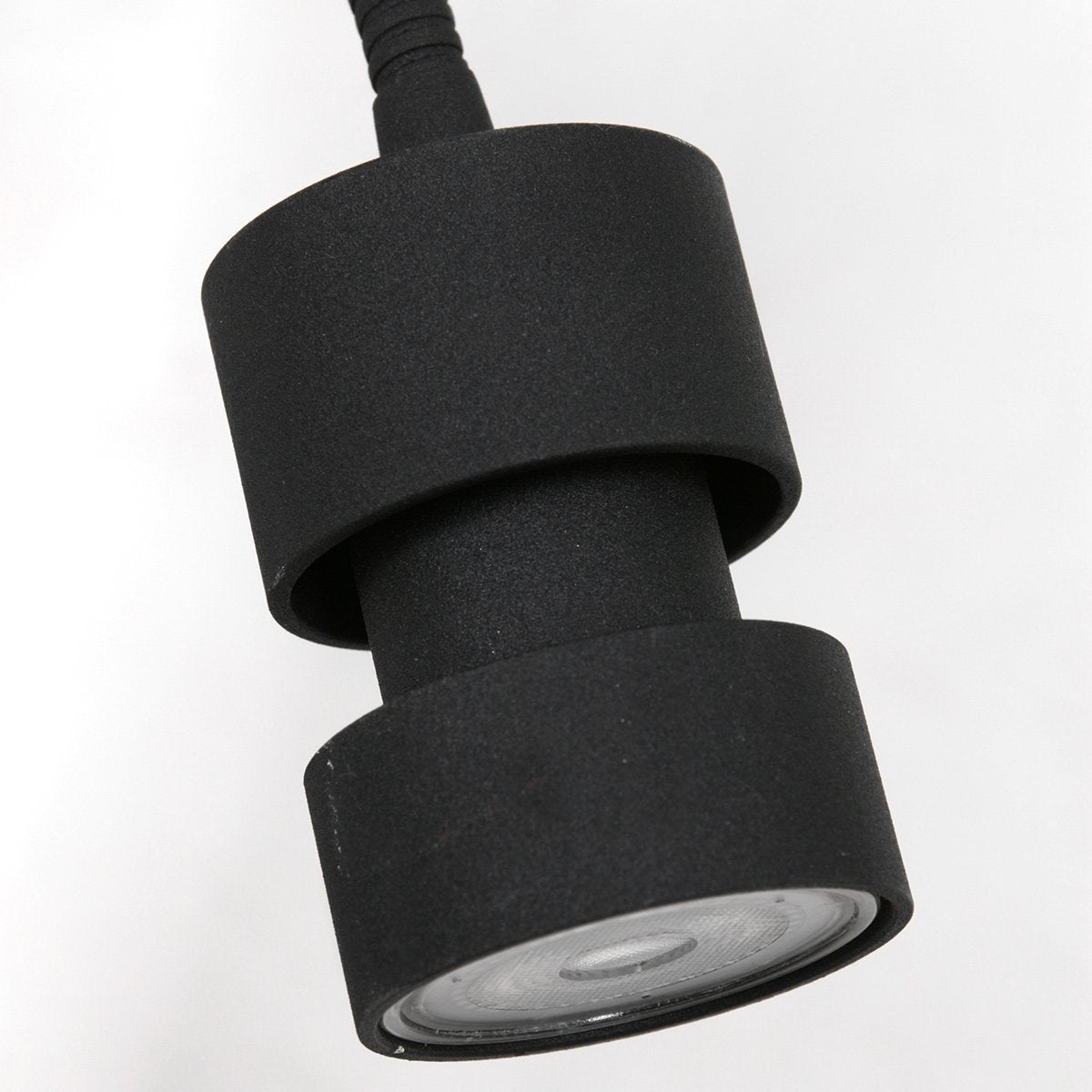 Wandlamp Natasja LED 3094ZW Zwart - Draaibaar en kantelbaar, inclusief GU10 lichtbron, gemaakt van kunststof en metaal - Steinhauer