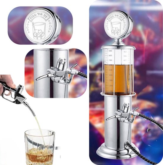 Bar Butler - Drankdispenser - Biertap - Unieke Tankstation Stijl - Feestgadget - 950 ml