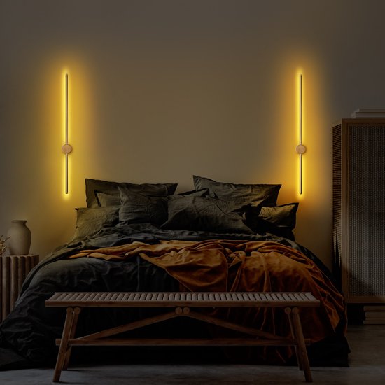 Asir - Wandlamp - Goud - 10 x 91 x 7 cm
