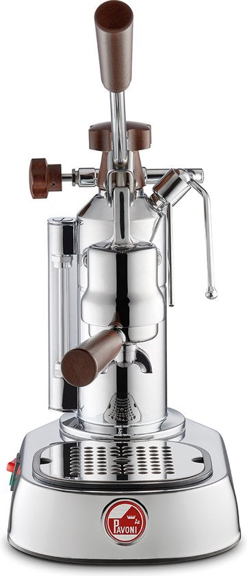 La Pavoni Espressomachine Europiccola Lusso Houten handvatten LPLELH01EU