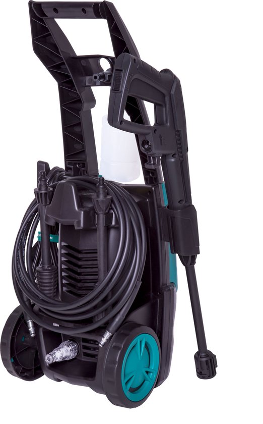 VONROC Hogedrukreiniger V14-2 - 1400W - 110 bar - 390 l/u - Incl. 5m slang, reinigingsmiddelen flesje, terrasreiniger en meer