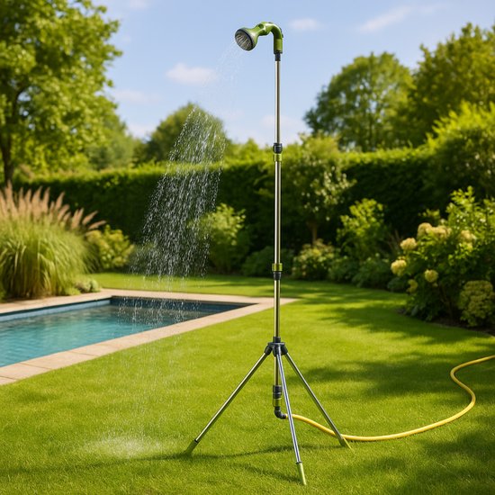 Kinzo Tuindouche met Statief - Verstelbare Buitendouche tot 220 cm - 7 Sproeistanden