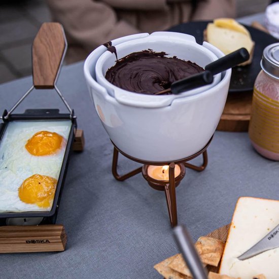Boska Partyclette Oslo - Raclette set - Eikenhout - Anti-aanbaklaag