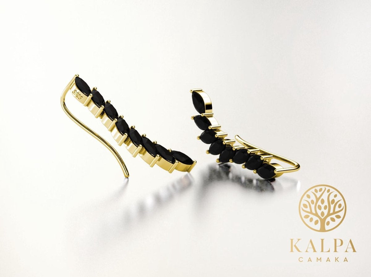 Yolora - Dames Oorbellen van Kalpa Camaka Kristallen - 18K Geelgoud Verguld - In Exclusieve Geschenkverpakking