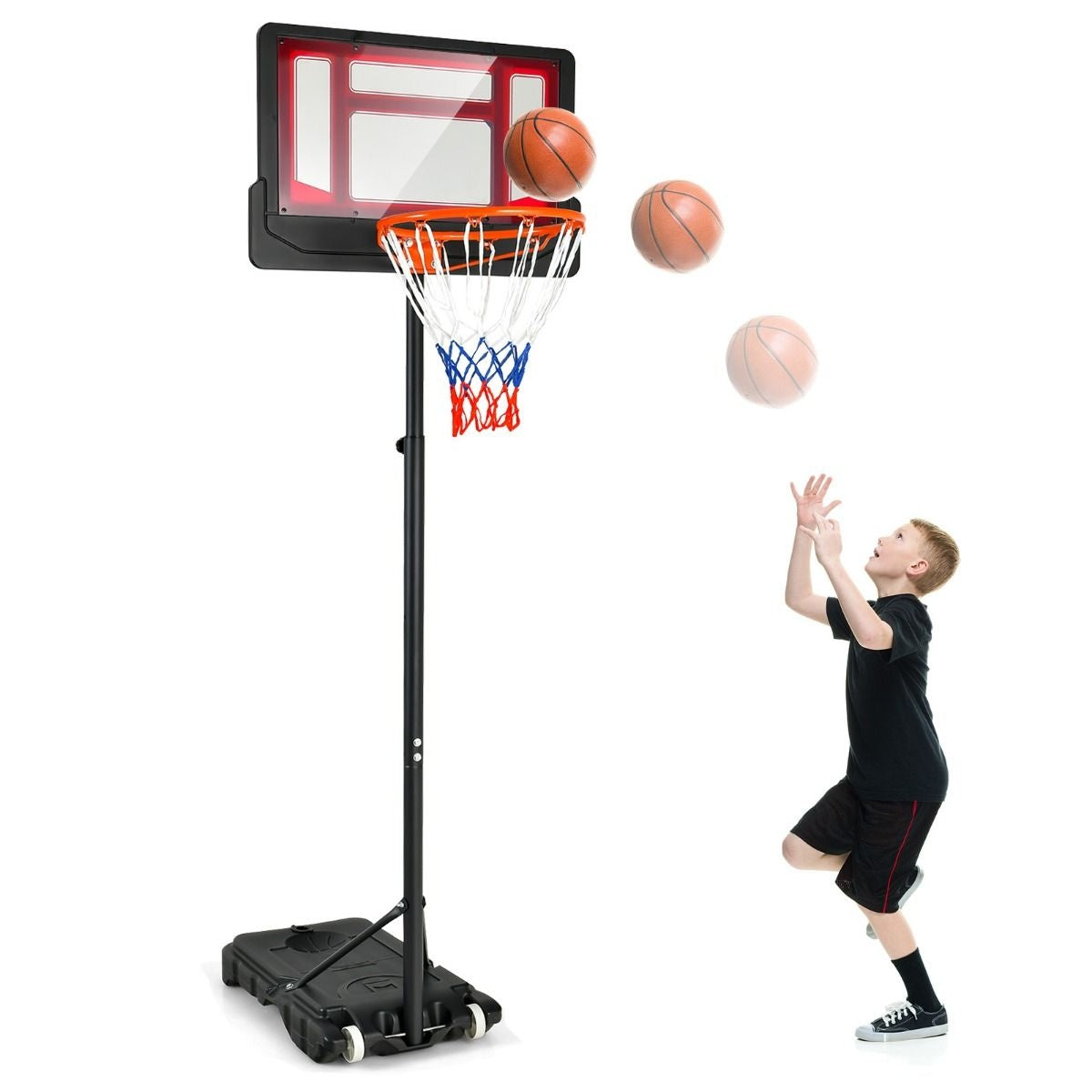 Coast Basketbalstandaard met Basketbalkorf - 154-210 cm - Verstelbare Hoogte