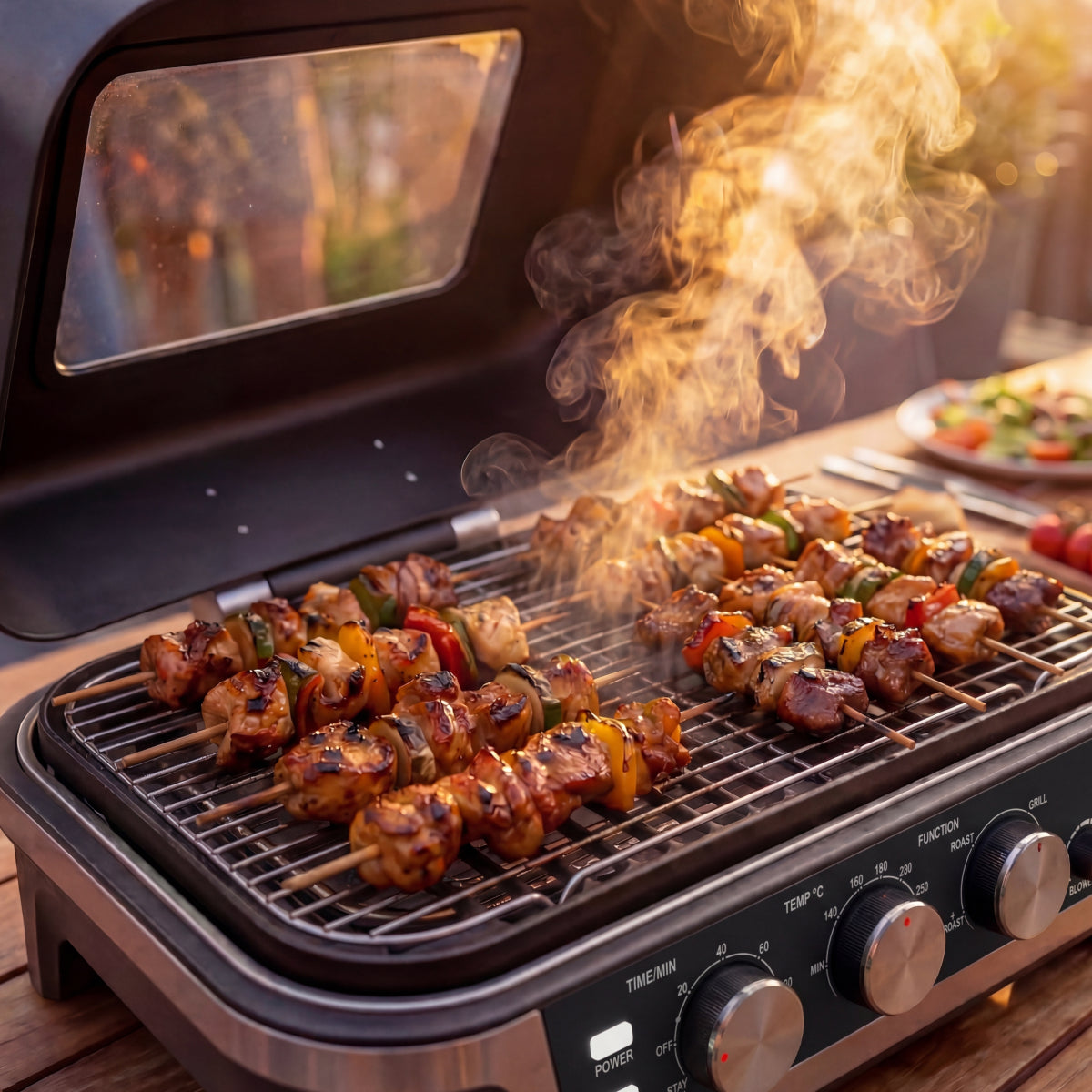 Kitchen Brothers Elektrische BBQ - Houtpellet Roker - Tafelmodel