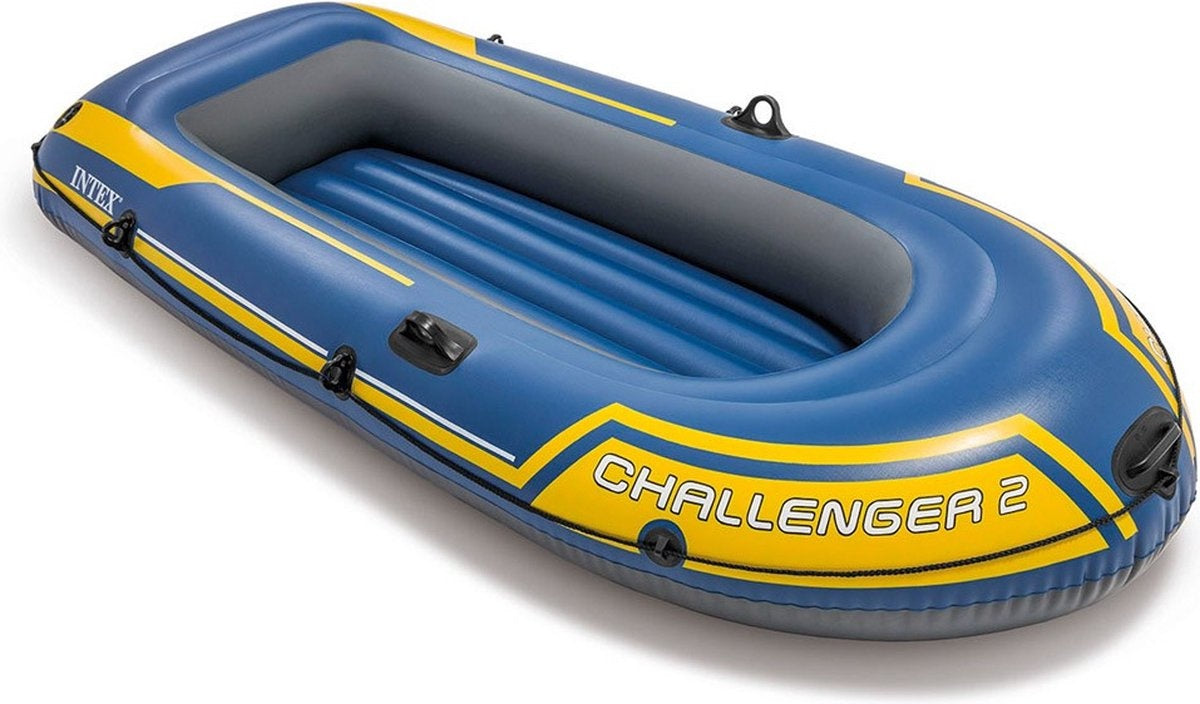 Intex Challenger 2 Boot Set - 236 x 114 x 41 cm - Inclusief peddels en pomp