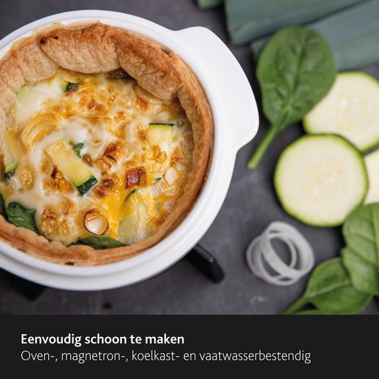 Boska Cheese Baker - Ovenschaal met onderstel - voor Camembert - Kaas fondue - Wit