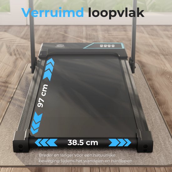 Organess Loopband 1-12km/u – Walking Pad – Loopband Inklapbaar – Wandelband – Met Hellingfunctie – Incl. Tablethouder, Afstandsbediening en App