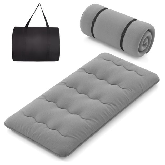 Coast Japanse Futonmatras – Oprolbaar Tatami Matras met Wasbare Hoes en Draagtas – 90/140 x 200 x 10 cm