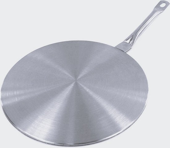 Inductie Adapterplaat -20cm - Afneembaar Handvat -Geschikt voor Niet-Inductie Pannen