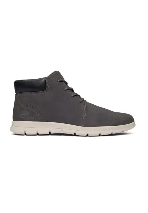 Timberland – Halfhoge Veterboots Met Lichtgewicht Zool – Maat 45.5 & Met Gewatteerde Enkelkraag – Schokabsorberend Voetbed & Casual Design – Voor Heren – Kasteelrots Leer