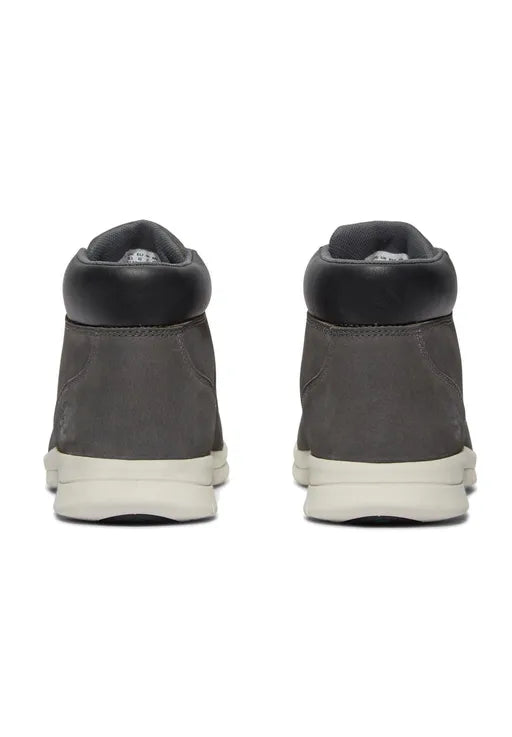 Timberland – Halfhoge Veterboots Met Lichtgewicht Zool – Maat 45.5 & Met Gewatteerde Enkelkraag – Schokabsorberend Voetbed & Casual Design – Voor Heren – Kasteelrots Leer