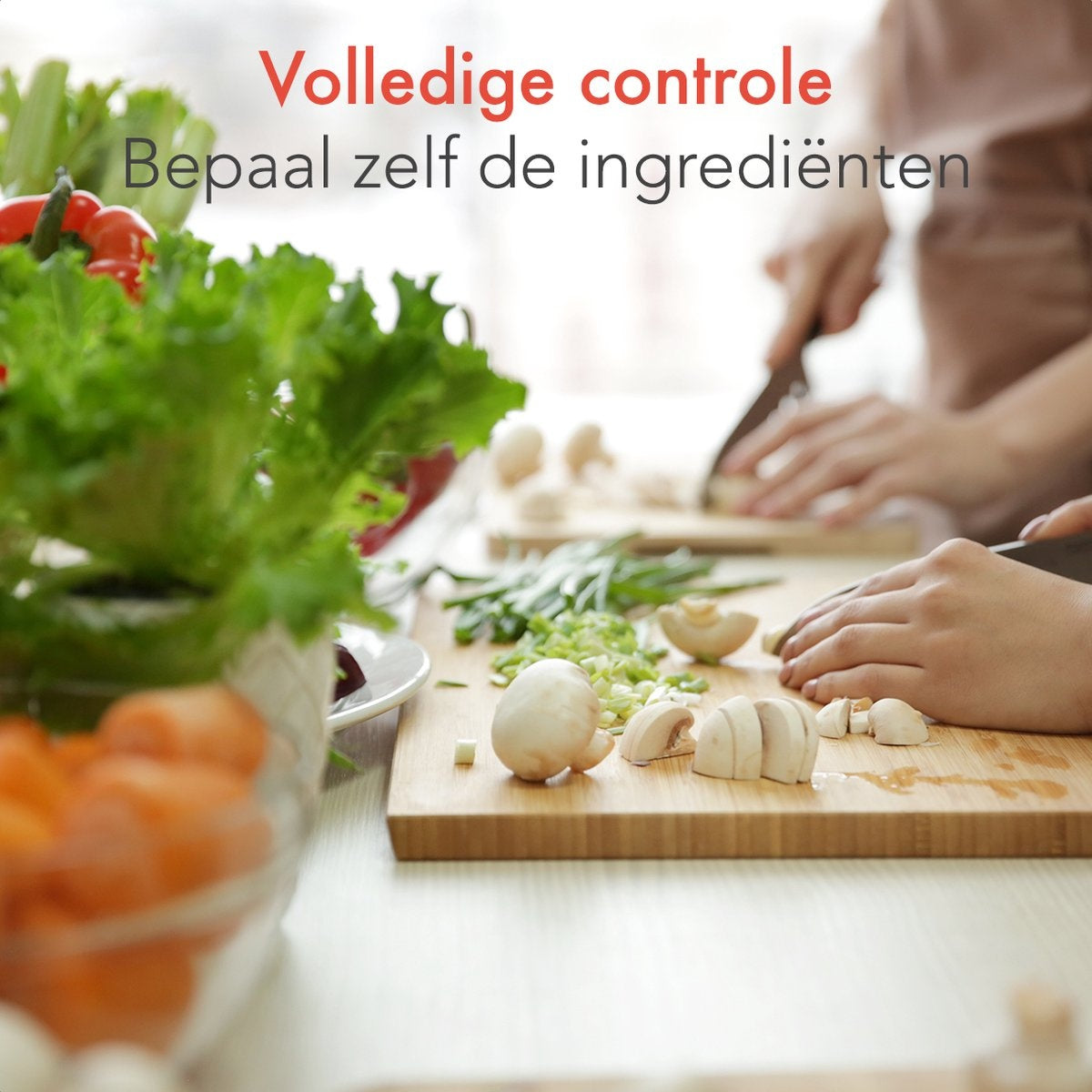 KitchenBrothers Soepmaker - Blender - tot 800W - 1.2L - RVS/Zwart