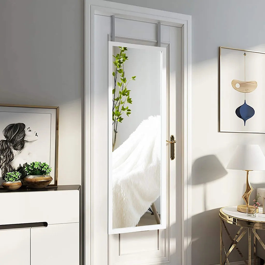 Coast Wandspiegel - Verstelbare Ophanghaken - 120 x 37 cm - Wit