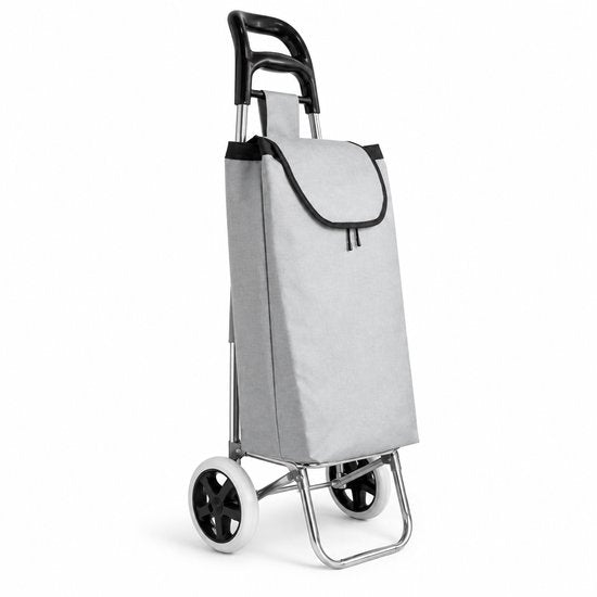 BE strong Boodschappentrolley 25 L - 2 wielen - Grijs