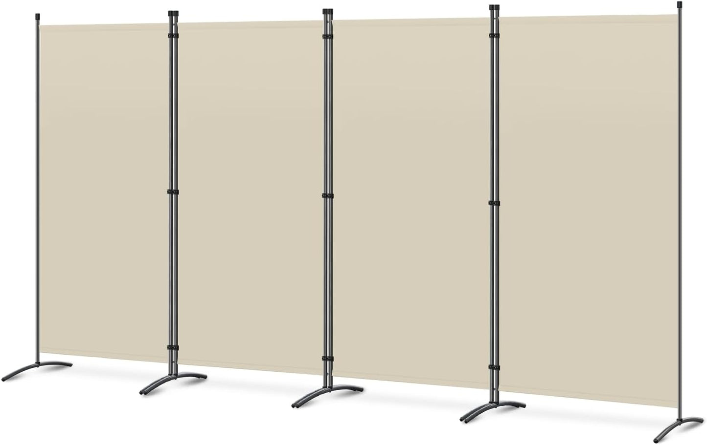 Angel Living Kamerscherm - 4 Panelen - 324 x 169 cm - Beige