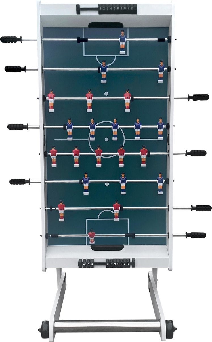 Cougar Scorpion Kick TS opklapbare Voetbaltafel - Tafelvoetbal - Wit