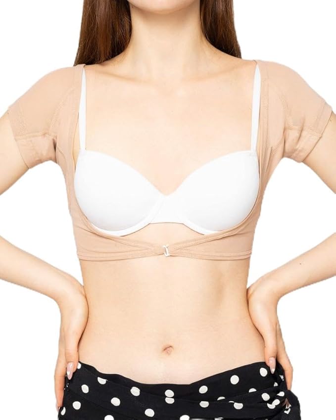 Fibershirts Top Dames Antisudor Wit – Absorberend Ondershirt – Tegen Zweetplekken Maat M