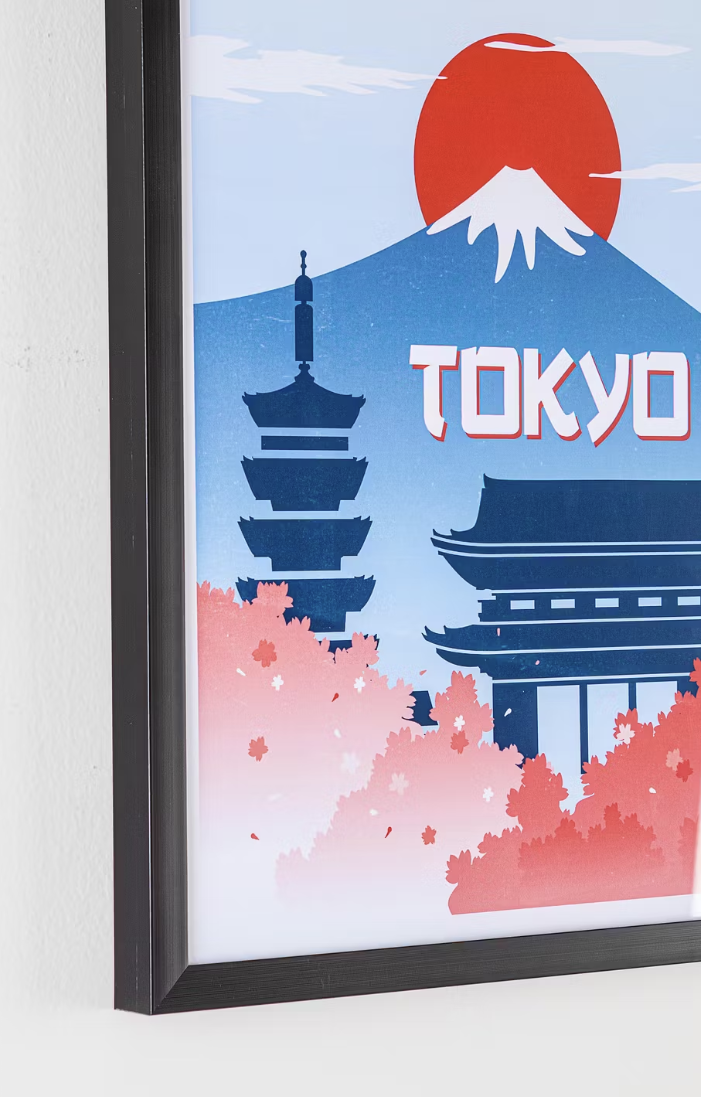 Bizzotto Poster Bewijs 123 in lijst – zwart – 40x50 cm