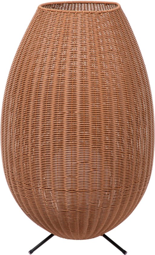 Lucide COLIN IP44 - Oplaadbare Vloerlamp Binnen/Buiten - Accu/Batterij - LED 3 StepDim - 1x3W 3000K - IP44 - Naturel