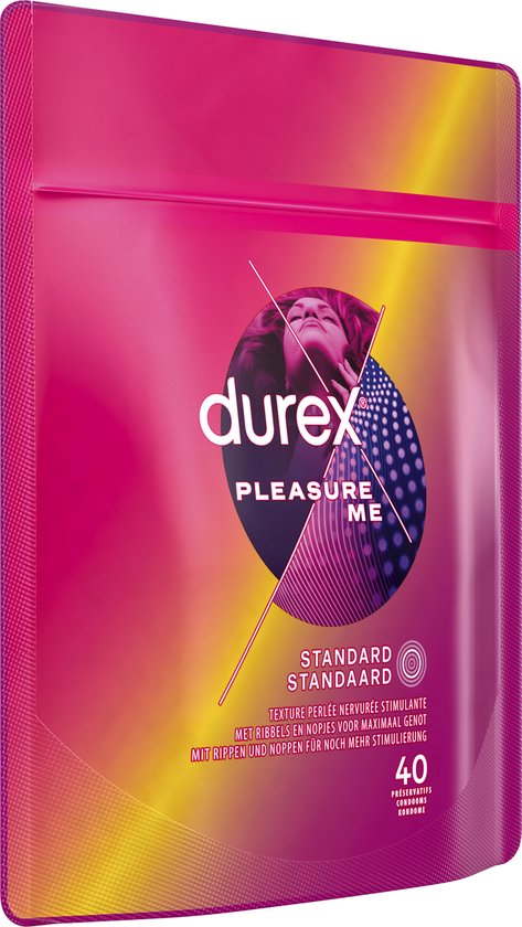 Durex Condooms - Pleasure Me - 40 stuks - Voordeelverpakking