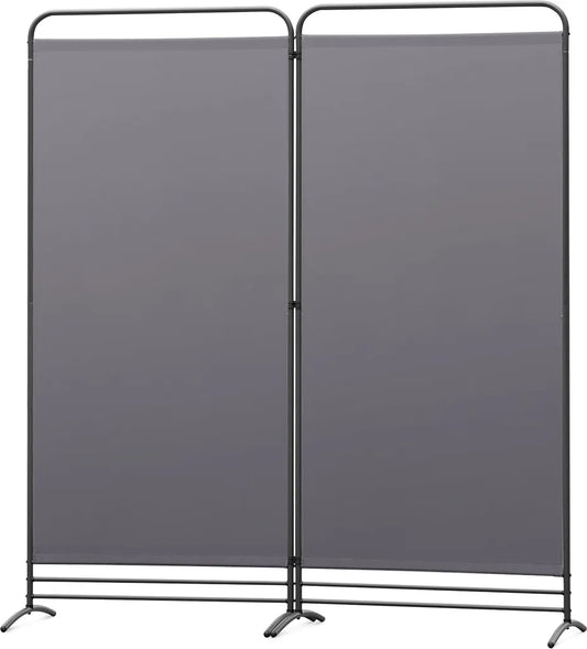 Angel Living Kamerscherm - 2 Panelen - 162x180cm - Opvouwbaar - Grijs