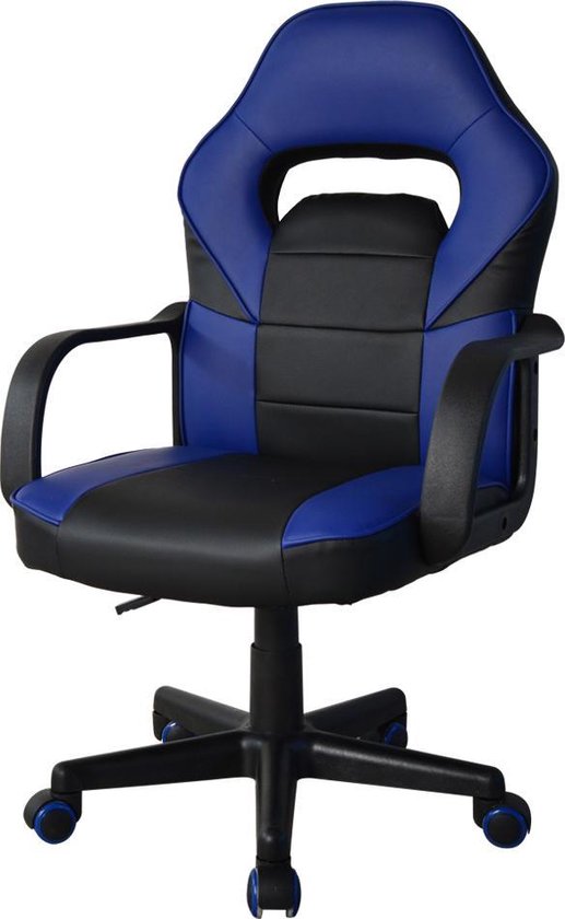 VDD Gamestoel Thomas junior - zwart blauw